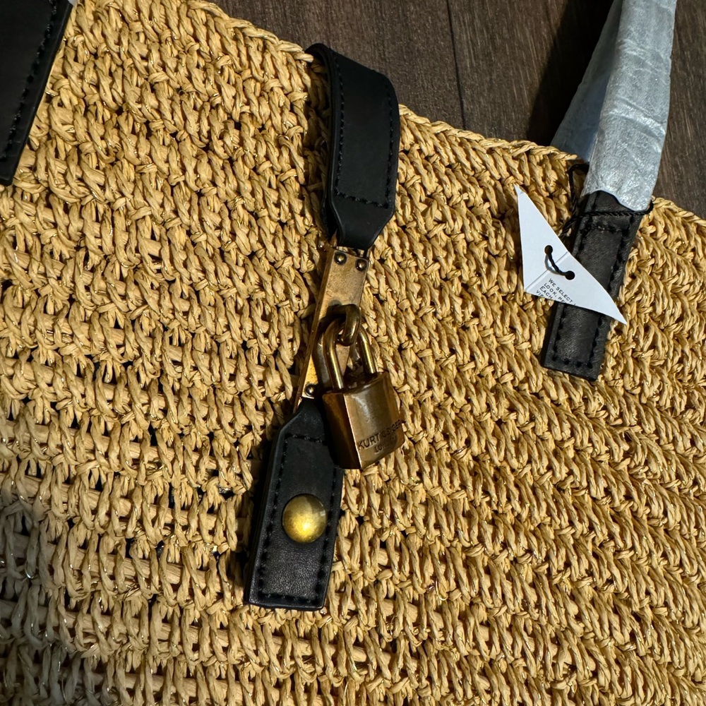 Kurt Geiger Brixton Raffia Tote Bag